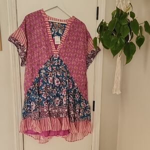 Free People V-Neck Mini Dress NWT